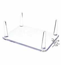 6.25" Four-Peg Display Stand Holder for Hunting Decoys, Minerals, & Fossils,