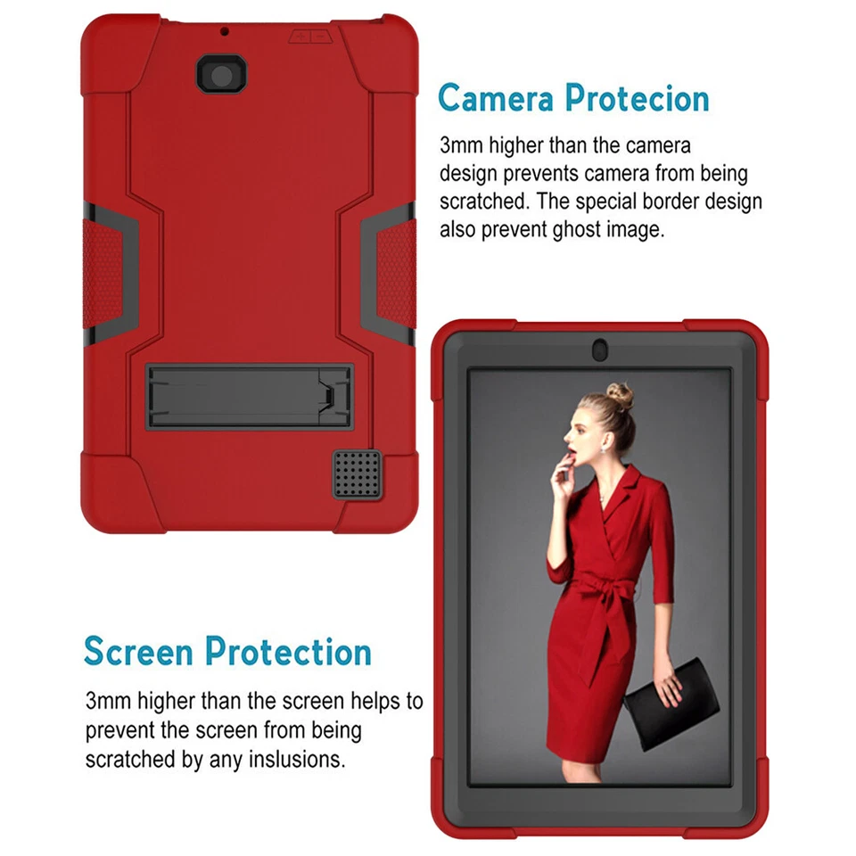 For RCA Cambio W101V2/RCA 10 Viking Heavy Duty Shockproof Kickstand Tablet Case - Image 4 of 4