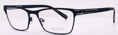 Vanni V1115 C704 Blue Mock Rock Rectangular Mens Eyeglasses Frames 51-16-140