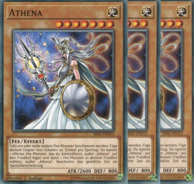 yugioh 3x Athena SR05-DE013 COMMON 1AUFLAGE DEUTSCH