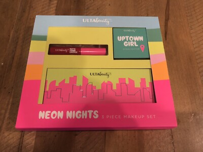 Ulta Neon Lights Makeup Set w Eyeshadow Palette Liquid Blush & Lip Gloss