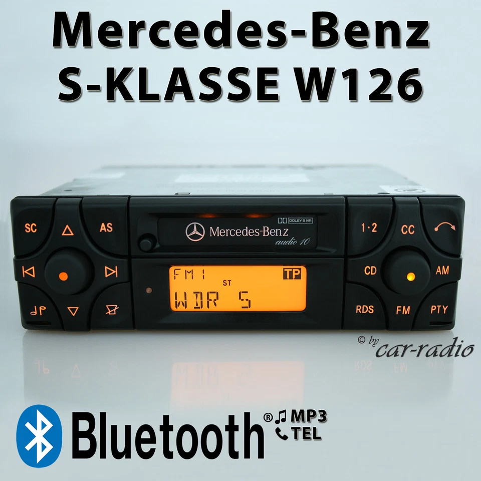 Original Mercedes W126 Radio Audio 10 BE3200 Bluetooth Radio MP3 C126 S-Klasse