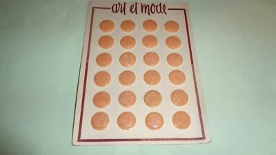 BOUTONS - LOT 24 PETITS BOUTONS  16 mm - 1950/60 - ROSE - 1 TR - LOT 74 - Photo 1/2