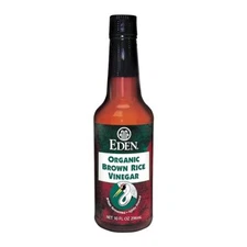 Eden Organic Brown Rice Vinegar, 10 fl oz Amber Glass