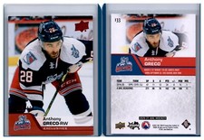 20/21 2020/21 Upper Deck AHL Exclusives #133 Anthony Greco Wolf Pack /100