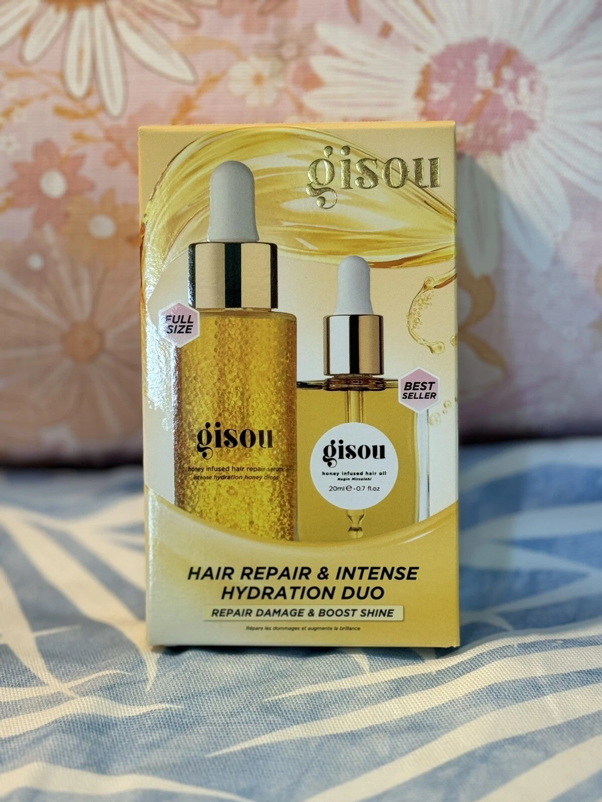 GISOU INTENSE HYDRATION AND HAIR REPAIR DUO-Hair Oil 20ml + Serum 30ml Express P