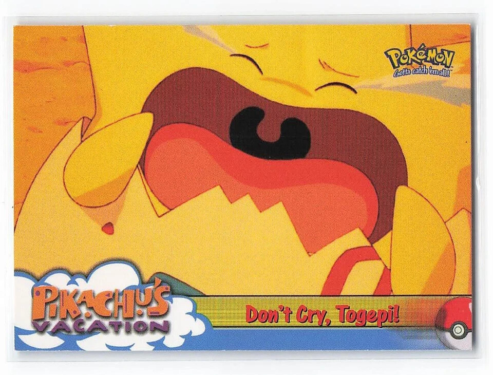 Don't Cry, togepi! 1999 Topps Pokemon the First Movie #43 Blue Topps Logo