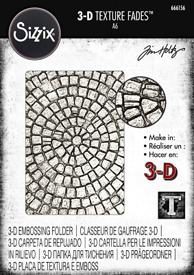 Sizzix Mosaic 3D Embossing folder #666156 Retail $13.99 by Tim Holtz