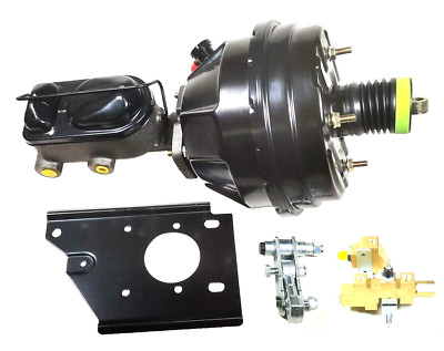 1966-1970 Mopar 8'' Dual Bendix Style Power Brake Booster Conversion Kit w/ Valve