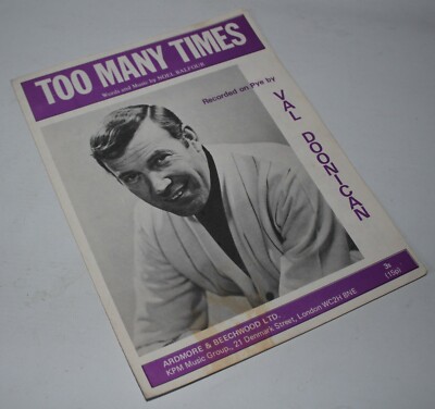 Val Doonican - Too Many Times - Vintage Noten