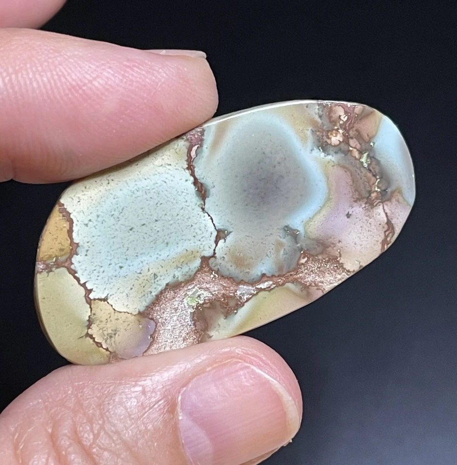 38.4ct 43x22.5x4.4mm Rare Red River Turquoise Cabochon Collector’s Stone Gem - Image 2 of 4