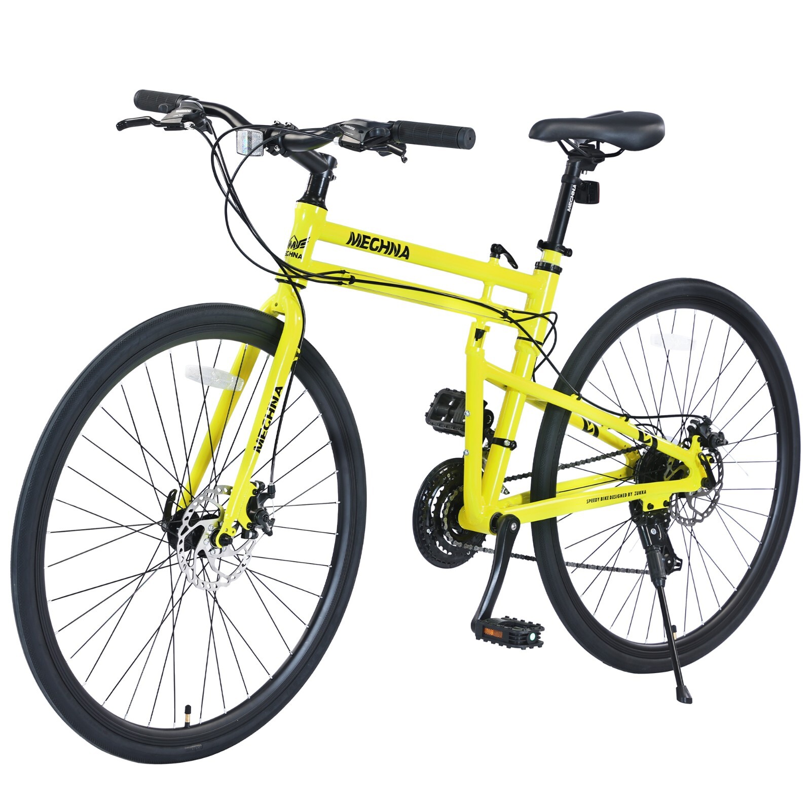 MEGHNA 700C Folding Road Bike 21 Speed Aluminum Alloy  Frame Up to 330LBS