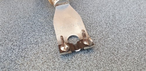 LEISTER FUGENHOBEL ERSATZKLINGEN FLACHE FLACH FORM MONDMESSER MESSER HOBEL LEDER - Bild 11 von 12