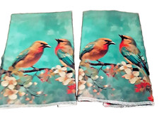 2 18 x 26 Bird Lovers Dish Towels So Soft