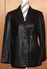 Outbrook , Black Genuine Lambskin Leather Jacket, Size M