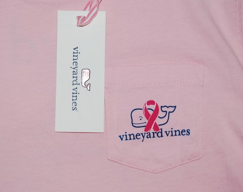 NWT Vineyard Vines Girls Pink Breast Cancer Awareness Whale SS T-Shirt sz M L - Picture 8 of 12