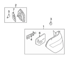 Genuine OEM Rear Right Back Up Light Assembly 2129060258 for Mercedes-Benz