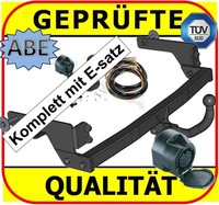 AHK ES13 FüR Renault Laguna II FließHeck 01-07 AnhäNgerkupplung Komplett E-Satz