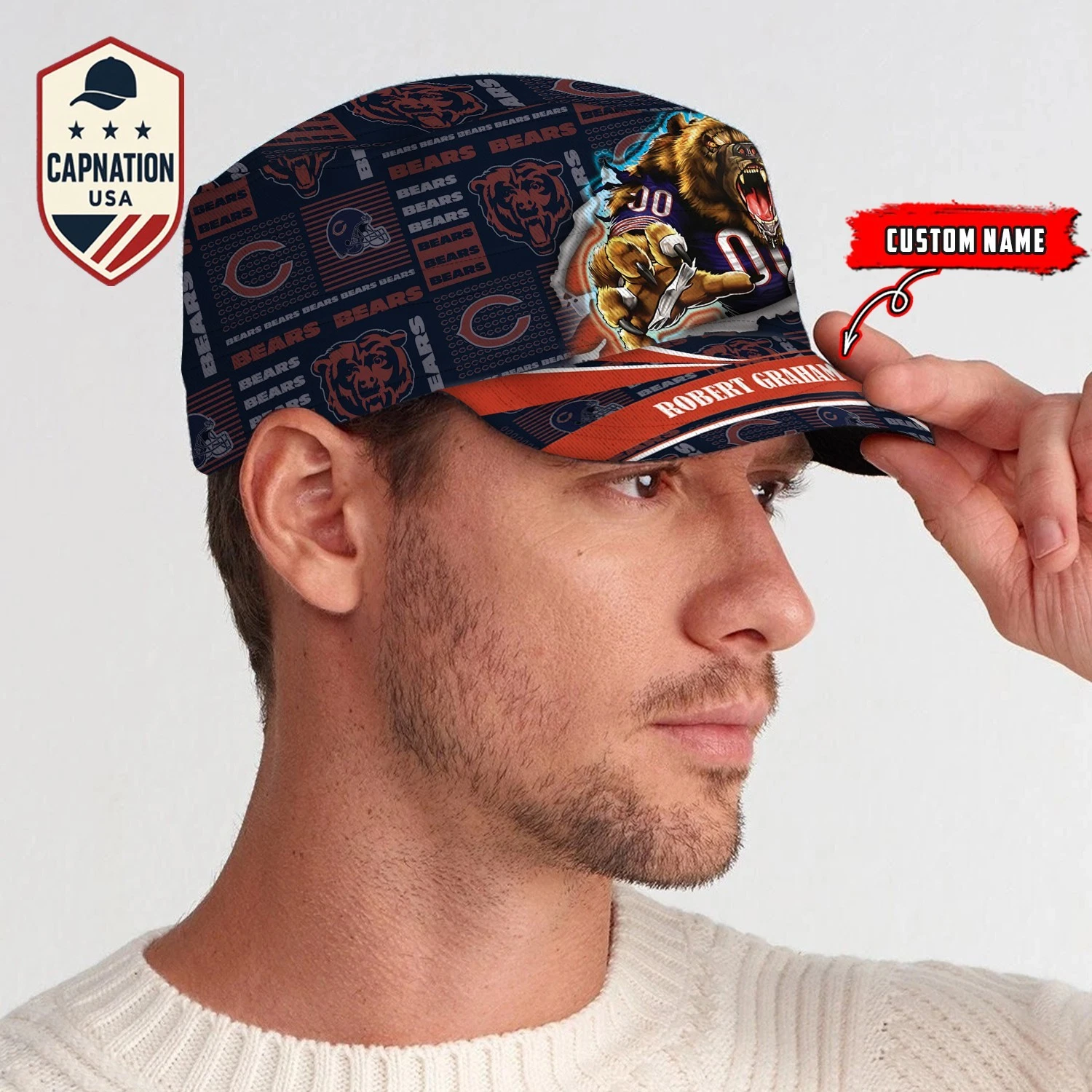Chicago-Bears Military Cap football Trucker Cap Baseball Cap Bears Cap 5