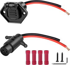 40A Waterproof Trolling Motor Plug  Receptacle Set for Minn Kota Marine Boats 1