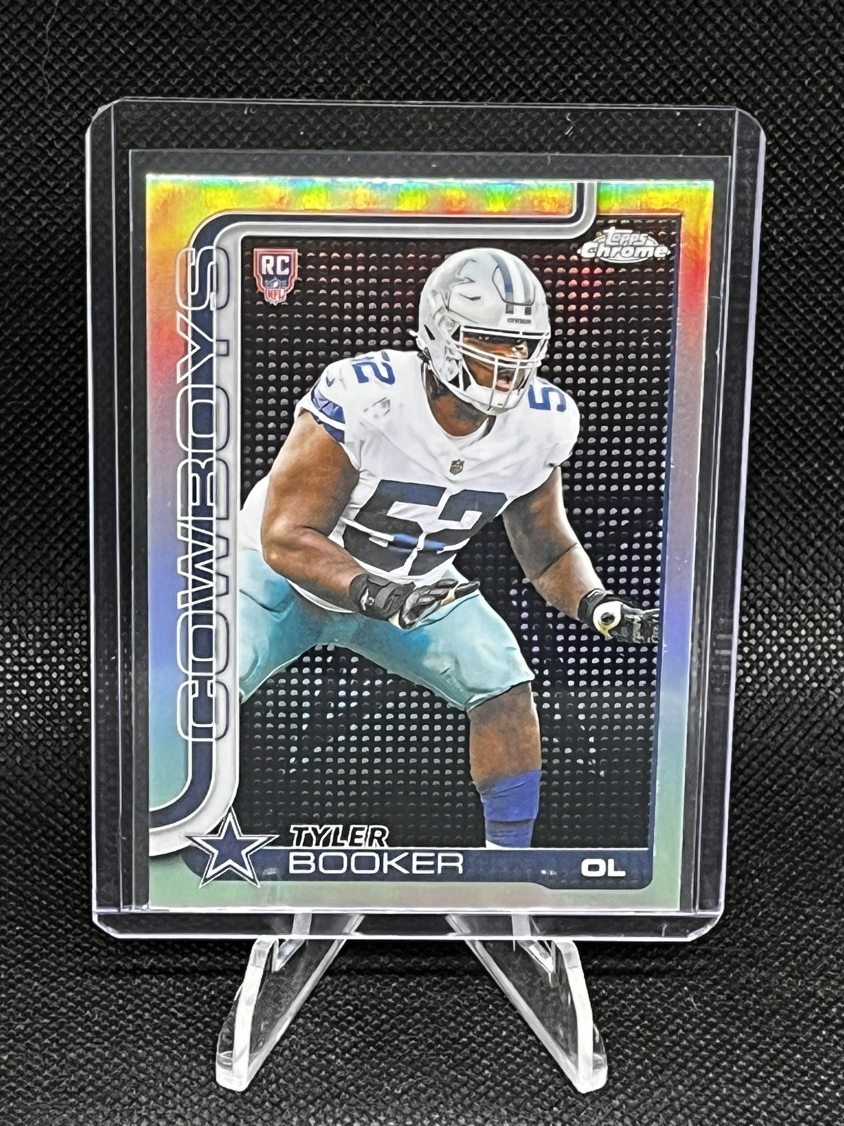 2025 Topps Chrome- Tyler Booker RC- Lightboard Logo Refractor SSP- Cowboys