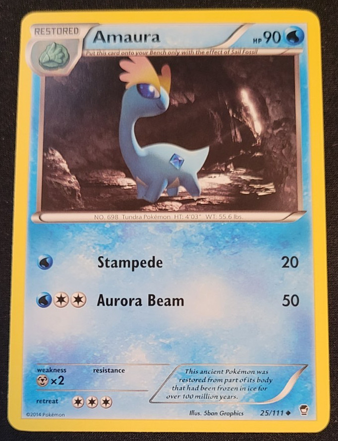 Amaura (Uncommon) Pokemon: XY - Furious Fists 25/111