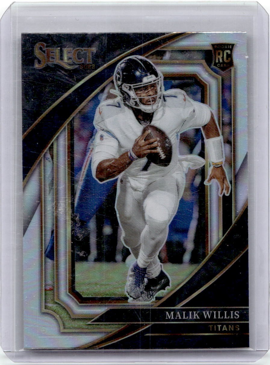 2022 Panini Select Malik Willis #353 Titans Suite Level Silver Prizm Holo RC SP