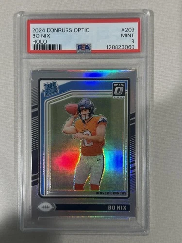 2024 PANINI DONRUSS OPTIC HOLO #209 BO NIX ROOKIE RC PSA 9 MINT