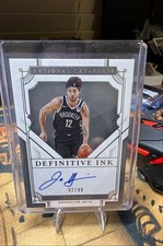 2020-21 Panini National Treasures - Definitive Ink Joe Harris #DI-JOE /99 (AU)