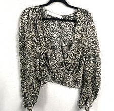 Iro Paris Top  Women Medium  Silk Georgette A...