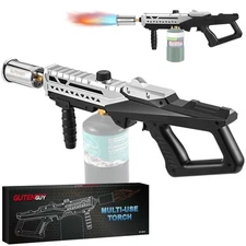 Powerful Propane Grill Torch Gun, Sous Vide Torch With Adjustable Flame, Flam...