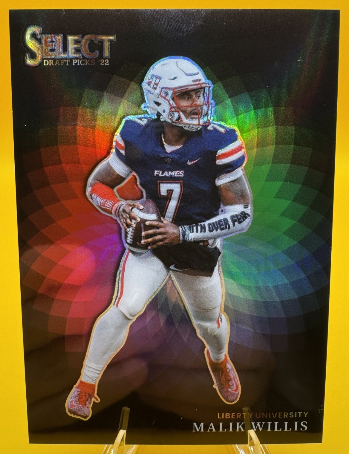 2022 Panini Select Draft Picks Malik Willis #CW-MW Color Wheel RC Flames