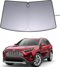 Windshield Sun Shade Accessories 2019-2025, Custom Fit Foldable Front Window Sun