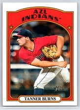 2021 Topps Heritage Minor League Tanner Burns Rookie RC #111