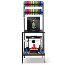 Heavy Duty 3D Printer Stand With Double Layer 3D Printer Filament Storage Rack-