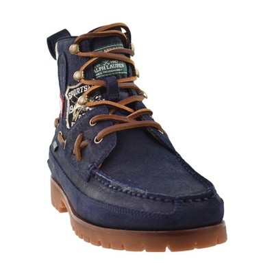 Polo Ralph Lauren Ranger Mid Men's Boots Blue Suede/Patches