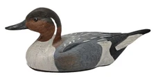 VTG Painters Pride Pintail Duck Decoy Sculpture Figurine Painted Signed Folk Art