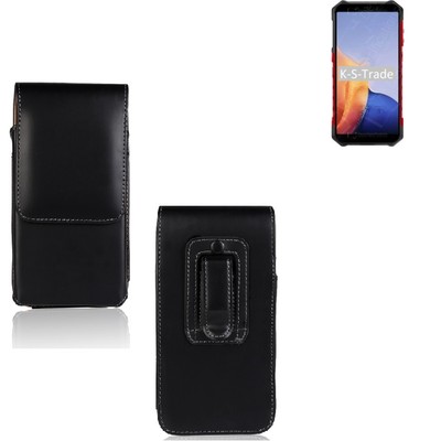 Holster für Ulefone Armor X9 Gürteltasche Schutz Hülle Kunstleder schwarz