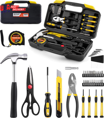 40-Piece Tool Set - General Household Hand Tool Kit with Plastic Toolbox Storage