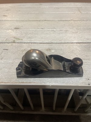 STANLEY No. 110 Wood Hand Block Plane Vintage Woodworking Tool Made in USA