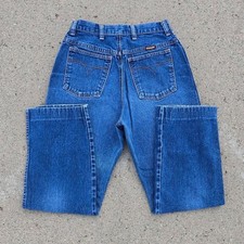 Vintage 1970s Wrangler Misses High Rise Full Fit Jeans size 10 26Wx25L hemmed