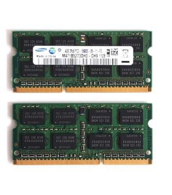 Samsumg 8GB (2x4GB) 2Rx8 PC3-10600S-09-11-F3 M471B5273DH0-CH9 1128 Memory RAM