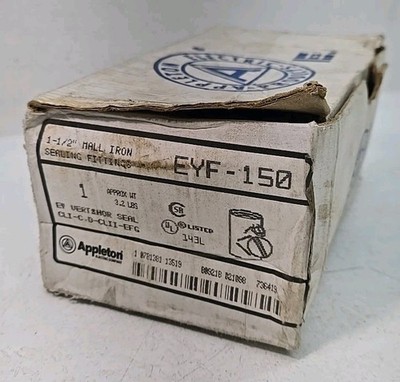 APPLETON EYF 150 1-1/2'' EXPLOSION PROOF SEAL OFF EYS CROUSE HINDS