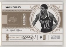 2010-11 Playoff National Treasures Legend 6/99 Norm Nixon #117 9c6