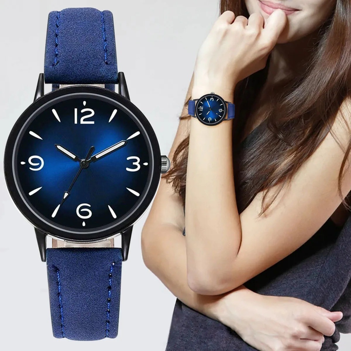 Fashionable Women Quartz Watch Casual Round Dial Reloj Mujer relogio feminino