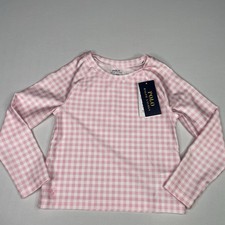 Polo Ralph Lauren Girls 6 Watch Hill Pink Rash Guard Swim Long Sleeve