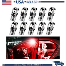 10-pack T10 Led Interior Lights 12v Super Bright 5630 8smd Map Readicolor Red 10-pack T10 Led Interior Lights 12v Super Bright 5630 8smd Map Readicolor Red