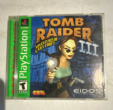 eidos tomb raider iii: adventures of lara croft ps1 greatest hits t-teen