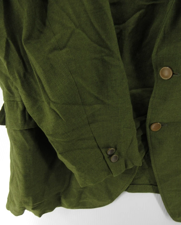 Abrigo Deportivo DE COLECCIÓN Hart Schaffner Marx Hombres 50 Verde Oliva Blazer Lana Años 60 70 * Foto 3 de 4