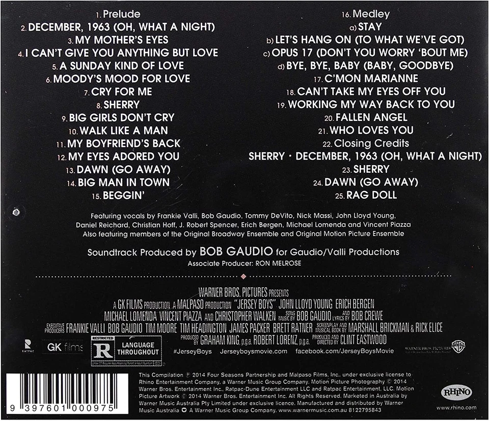 Original Soundtrack Jersey Boys Allemand] (CD) (UK IMPORT) - Image 3 of 4